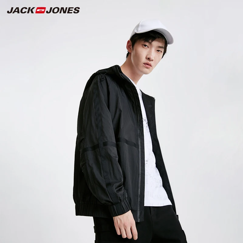 Мужская тонкая куртка с капюшоном Jack Jones | 219121520 одежда