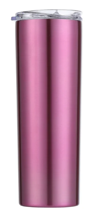 20oz Skinny Tumbler With Lid Straw Beer Swig Thermos Cup Wine Mug Tumblers Hot Or Cold Drinks Vacuum Insulated Cup Water Bottle