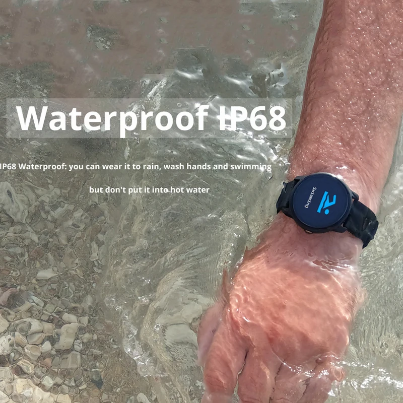 MISTEP S08 мужские спортивные Смарт-часы с шагомером IP68 Водонепроницаемый фитнес-трекер монитор сердечного ритма умные часы женские часы умные часы