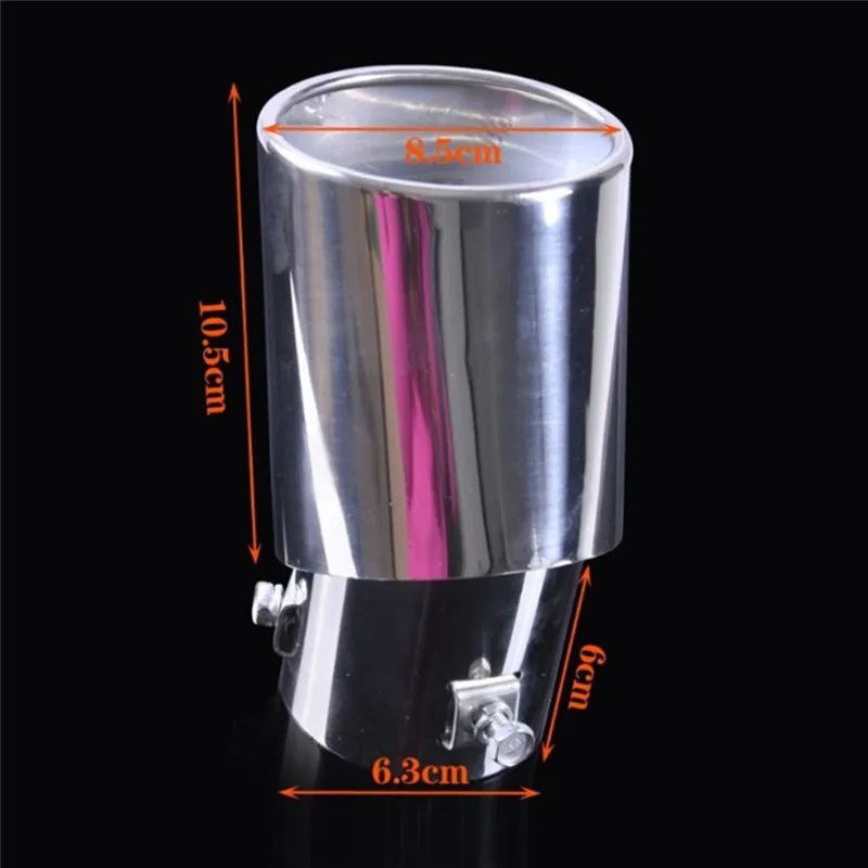 Stainless Steel Pipe Chrome Trim Modified Car Rear Tail Throat Liner Accessories Universal Car Auto Exhaust Muffler Tip exhaust muffler tip