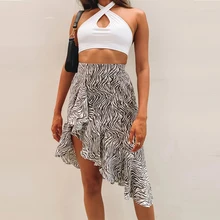 Aliexpress - Women 2021 Fashion Zebra Printed Skirts Celmia Vintage High Waist A-Line Maxi Skirt Casual Loose Buttons Party Plus Size Skirts