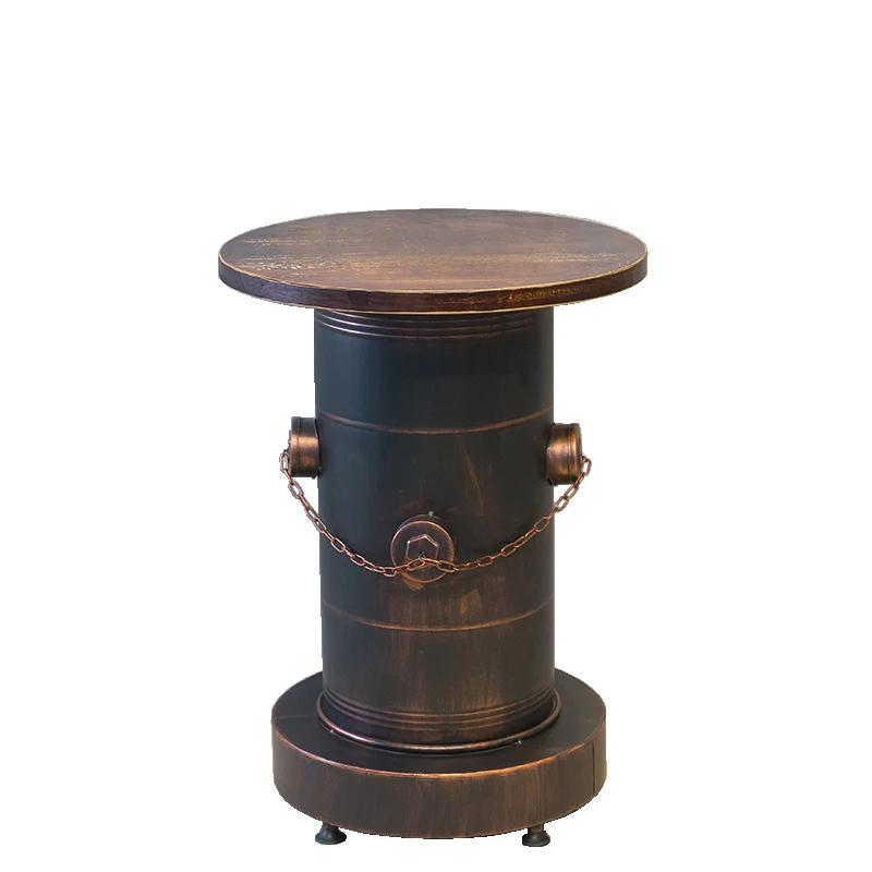 

Bar Table and Chair Retro Industrial Style Hairdressing Clothing Table and Chair Personality Creative Combination Chair