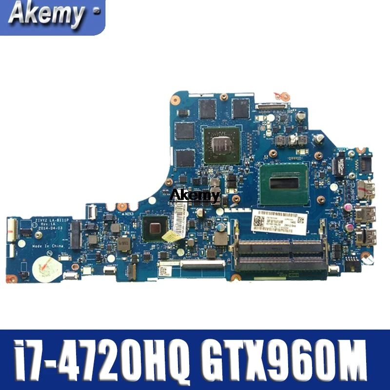 

GT LA-B111P Laptop motherboard for Lenovo Y50-70 original mainboard I7-4720HQ/4710HQ GTX960M-4G