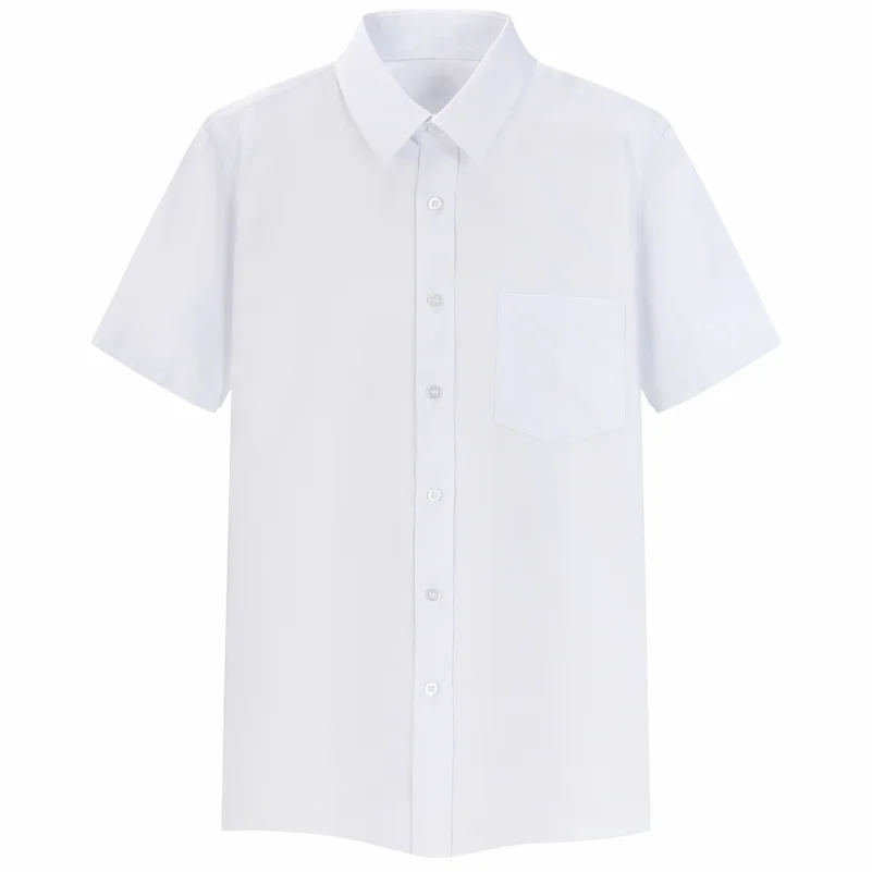 Short Sleeved Shirt Casual Short Sleeved Shirt Short-sleeved Solid Color Shirt High-end Business Daily Tops Company Uniforms Printed Embroidery