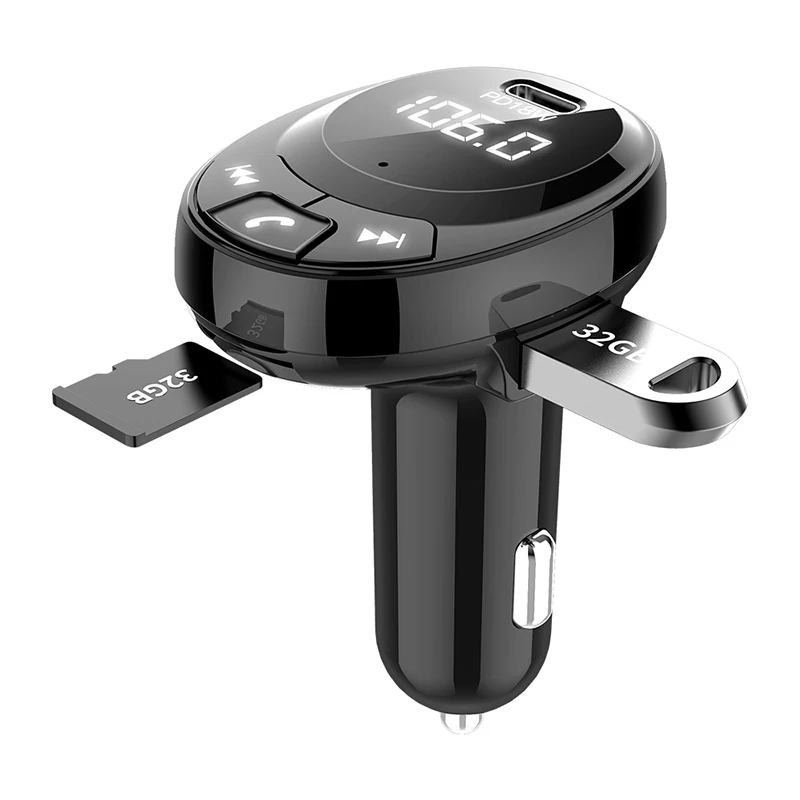 BT09 Bluetooth автомобильный комплект fm-передатчик модулятор аудио Музыка Mp3 плеер Телефон беспроводной громкой связи Carkit 3.0A быстрый USB зарядное устройство