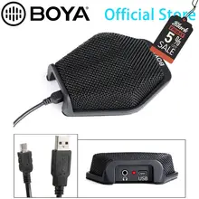 BOYA USB конденсаторный настольный микрофон для конференц-компьютера с 180 градусов/20' диапазон звукоснимателя для Windows, Mac и ноутбука