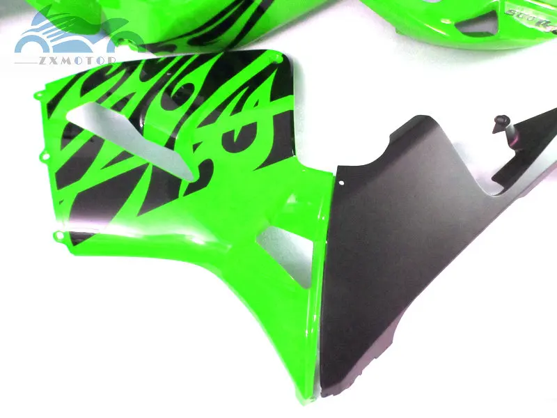 Высокое качество впрыска обтекателя комплект Подходит для Honda CBR600RR 2005 2006 CBR 600 RR 05 06 черный зеленый пластик обтекатель наборы частей JK29