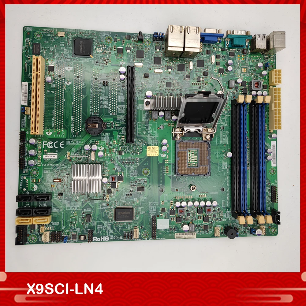Серверная материнская плата для Supermicro X9SCI-LN4 DDR3 Intel C204 LGA1155 полностью
