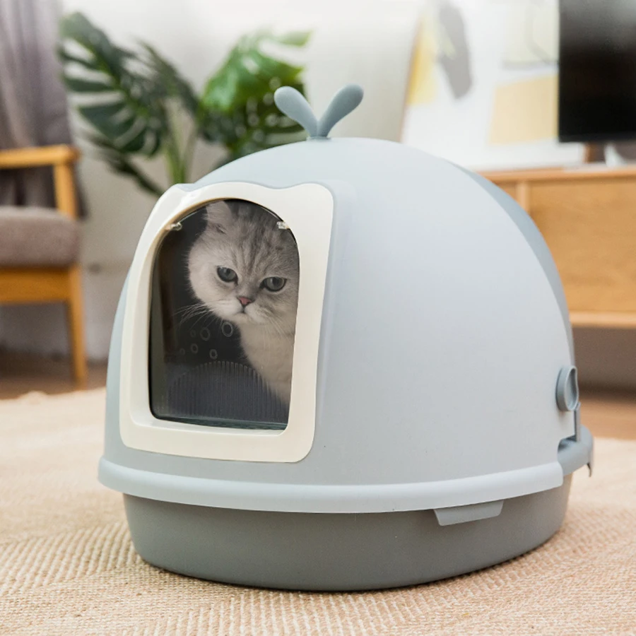 

Large Cat Toilet Sand Box Training Cat Kit Kattenbak Wc Litter Box Closed Toilet Gato Katzen Klo Rabbit Litter Pet Supplie B80