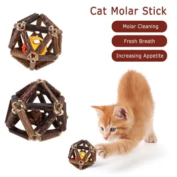 

Polygonum Toy Ball Fruit Cat Snack Molars Clean Teeth Spit Hair Hairy Ball Pet Ball Toy Hair Spitting Toys Pet Supplies