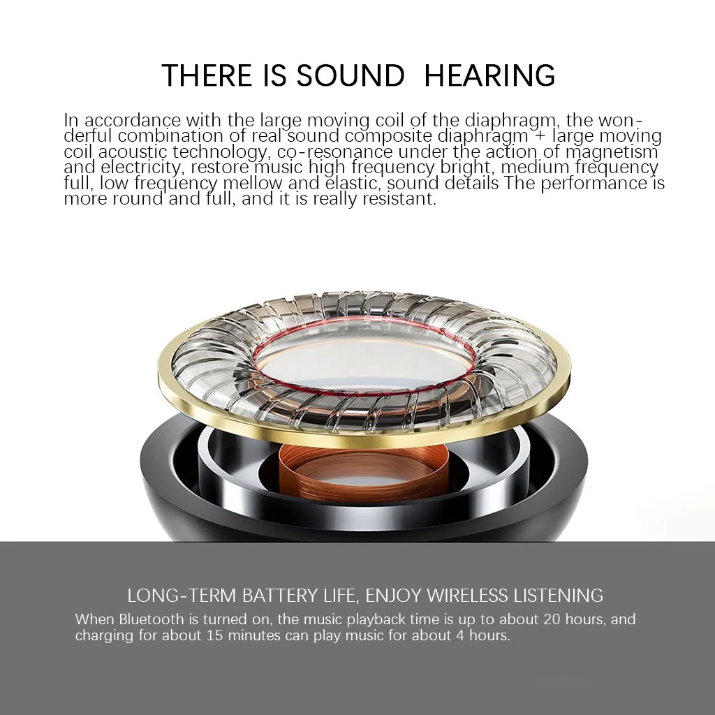 Neckband Blueteeth Noise Reduction Headphone Cordless Stereo Headset