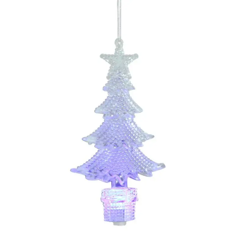 New Christmas Ornament White Snowflakes Acrylic Craft Christmas Snowflake Tree Window Transparent Ornaments Decorations For Home