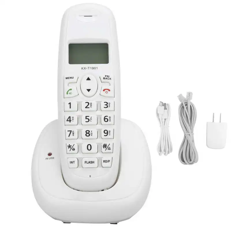 Телефон KX-T1901 Настольный телефон домашний стационарный FSK/DTMF Идентификатор