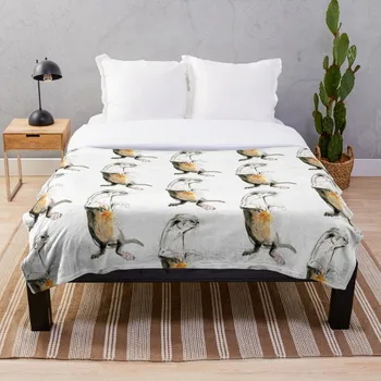 

Totem Neotropical otter Blanket Wool Flannel Plush Blanket Bedspread For office Sherpa Blanket Couch Quilt Cover Travel