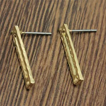 

4pcs Golden Distorted Earrings Connectors Earring Making Findings Accessories Earrings Base Connectors Linker