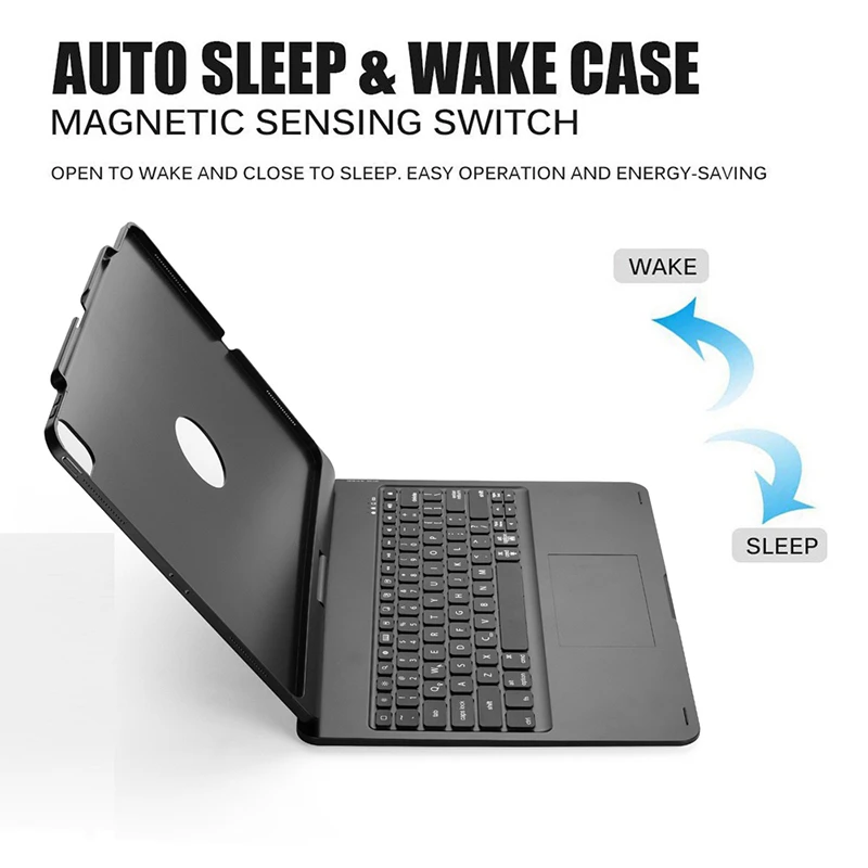 Bluetooth 5.1 Keyboard Case for iPad pro 12.9 2020