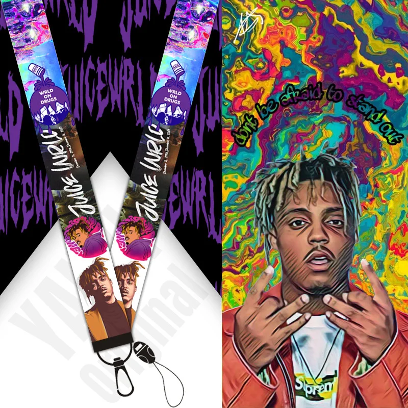 FashionMobilePhoneLanyardWristbandJuiceWrldEuropeanandAmerican