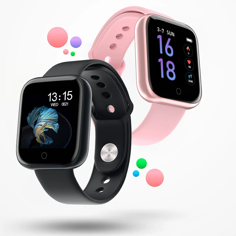 T80 Smart Watch Bracelet With Blood Pressure Heart Rate Monitor Pedometer Fitness Tracker Band SmartwatchVS S20 DT99 H6Pro