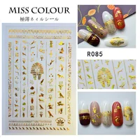 Gold/white/silver/black Nails Strip summer and Egypt and mysterious 3D Adhesive Decal Wave Nail Art Foil Slider Design 1