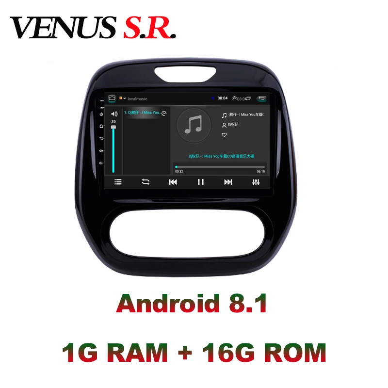 VenusSR Android 8,1 автомобильный dvd-плеер gps навигация Мультимедиа для Renault Captur CLIO samsung QM3 автомобильный стерео wifi