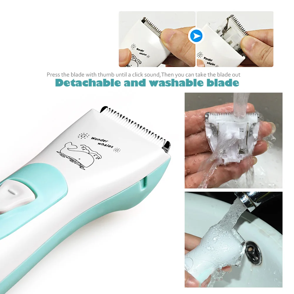 GL Baby электрическая машинка для стрижки волос Профессиональный USB Перезаряжаемый водонепроницаемый триммер для волос Машинка для стрижки волос для детей и детей стрижка для домашнего использования