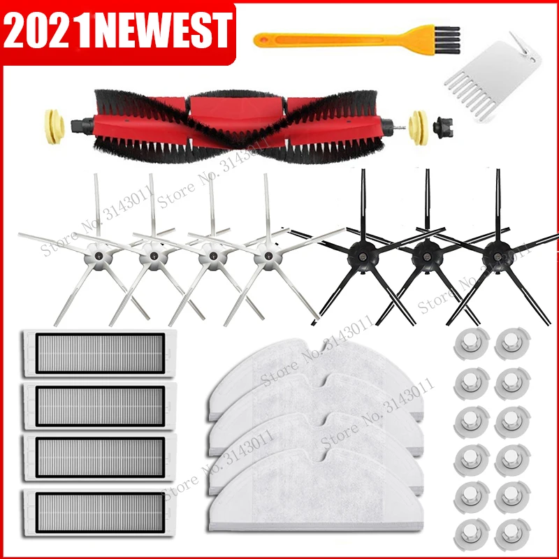 Для XiaoMi Roborock S5 Max S50 S51 S55 S6 чистые аксессуары Запчасти для пылесоса моющийся фильтр