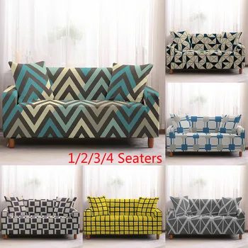 

Nordic Geometry Slipcovers Sofa Tight Wrap All-Inclusive Slip-Resistant Sectional Corner Sofa Sleeve Eastic Couch Cover