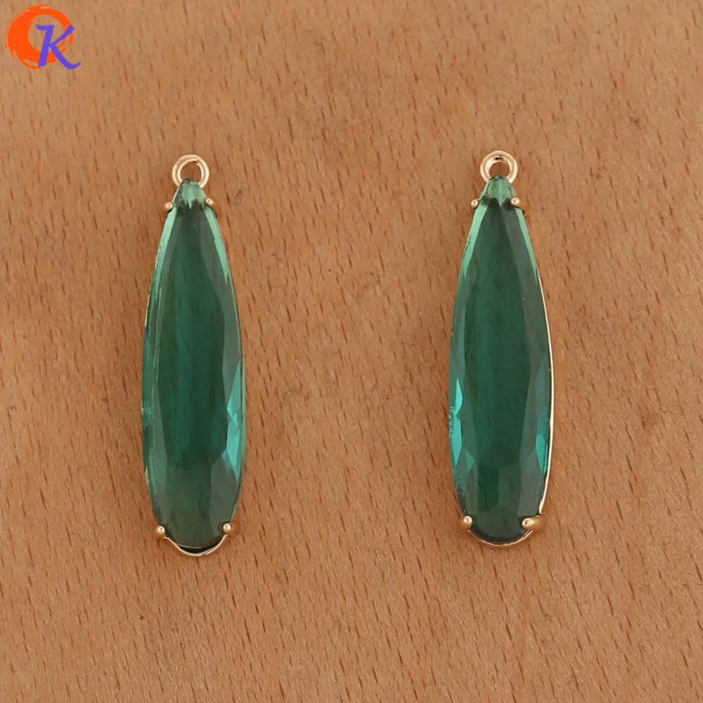 Cordial Design 30Pcs 8*33MM Charms Jewelry/Jewelry Accessories/DIY Earrings Making/Earring Findings/Hand Made/Crystal Pendant - cordial