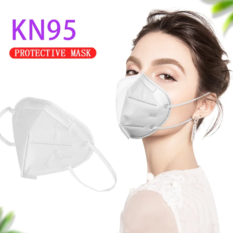 

New KN95 Fashion White Anti-dust Three-layer Filter Protection Unisex masque Disposable Nose Masks Coronavirus mouth face Masks