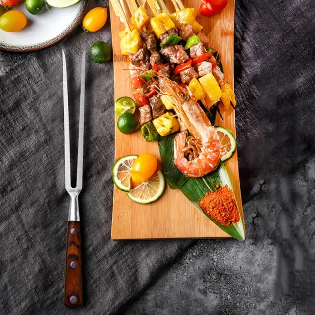 Grillezés Villa Rozsdamentes Acél Megvastagodott Bbq Nyársai Villák Ellátása A Kempinghez Lapos Villákhoz Konyhai Kiegészítők Szerszámok - Image 5