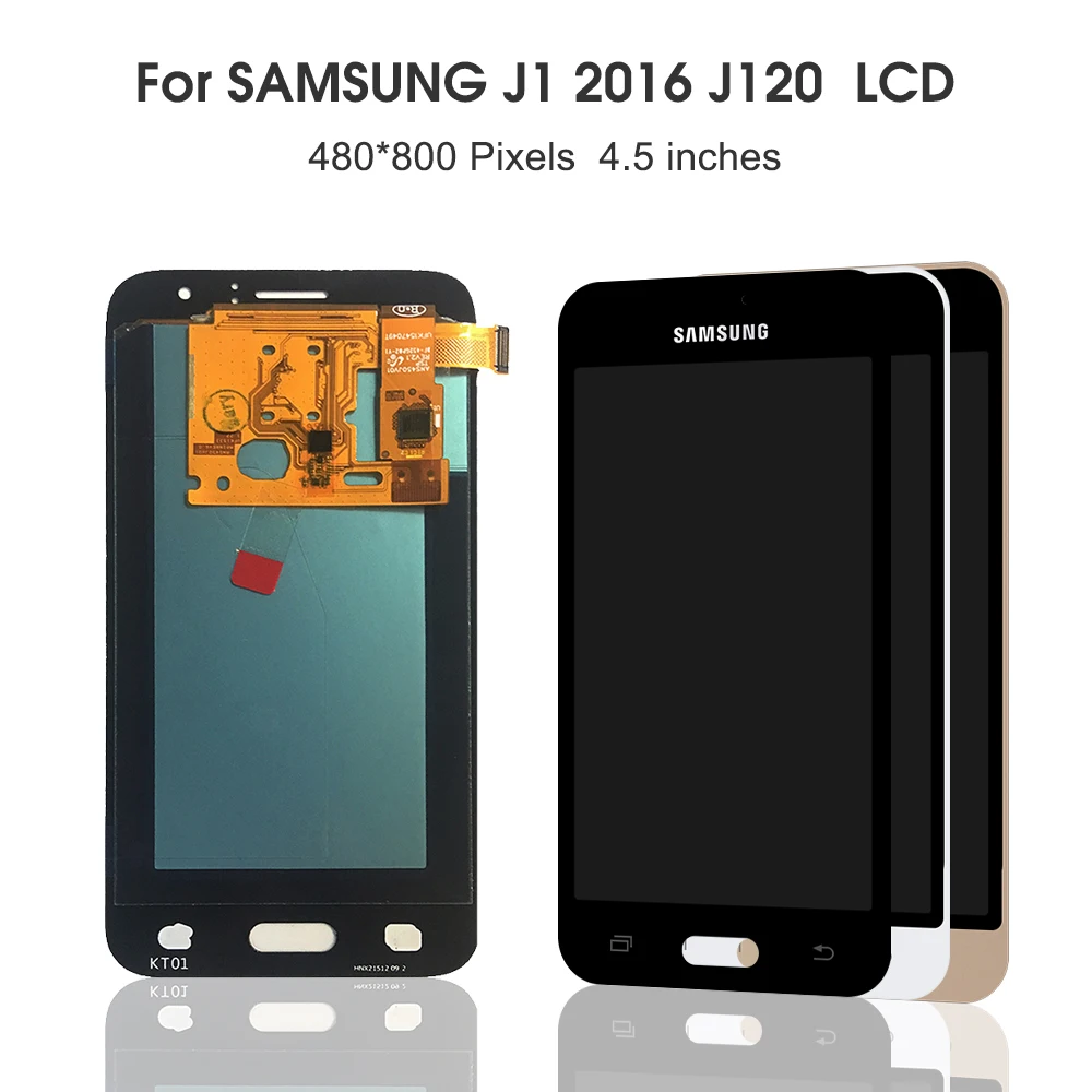 AMOLED lcd для samsung Galaxy J1 lcd J120 J120F j120M J120H дисплей кодирующий преобразователь сенсорного экрана в сборе для j120 lcd