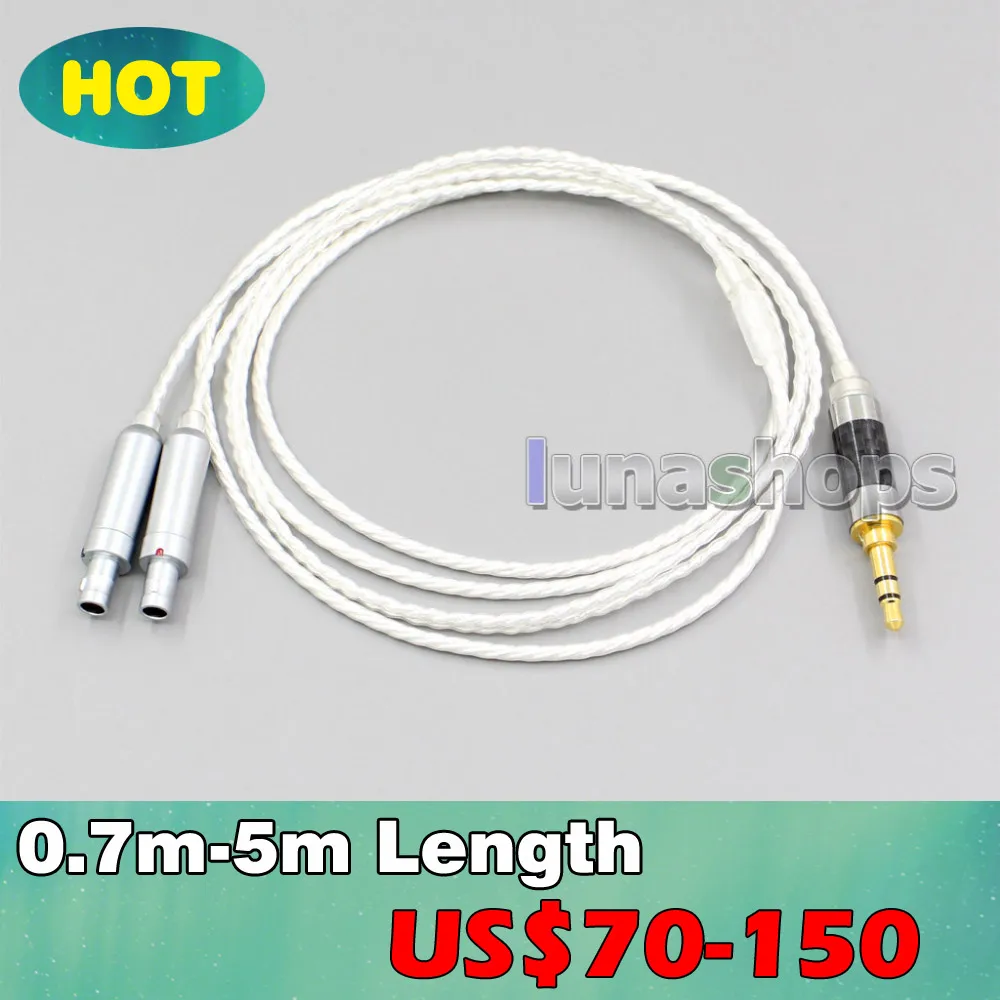 3.5mm 7N OCC + Silver Plated Cable For Sennheiser HD800 HD800s Enigma Acoustics Dharma D1000 Headphone LN004821 | Электроника