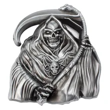 Skull skeleton belt buckle Belt DIY accessories grim Reaper buckle Smooth belt buckle Punk rock style k37 Belt Buckle Skull skeleton belt buckle Belt DIY accessories grim Reaper buckle Smooth belt buckle Punk rock style k37 Belt Buckle