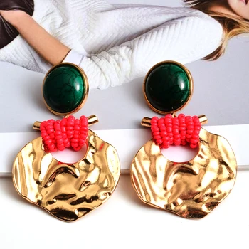 

New Arrival Gold Metal Irregular Earrings High-quality Fashion Trend Dangle Drop Earrings Jewelry Accessories For Women