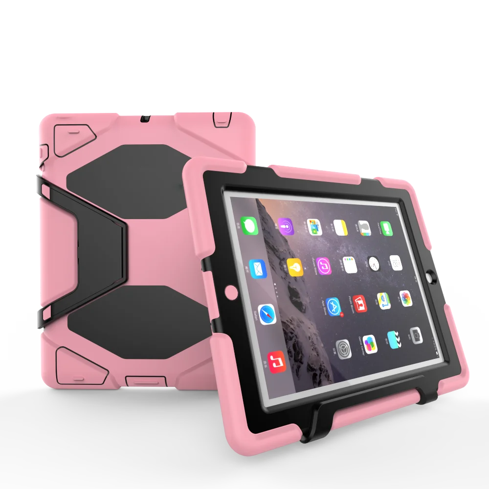 Для iPad 2/iPad 3/iPad 4 чехол трехслойный ударопрочный сверхмощный силиконовый чехол из ТПУ со встроенным защитным чехлом для экрана