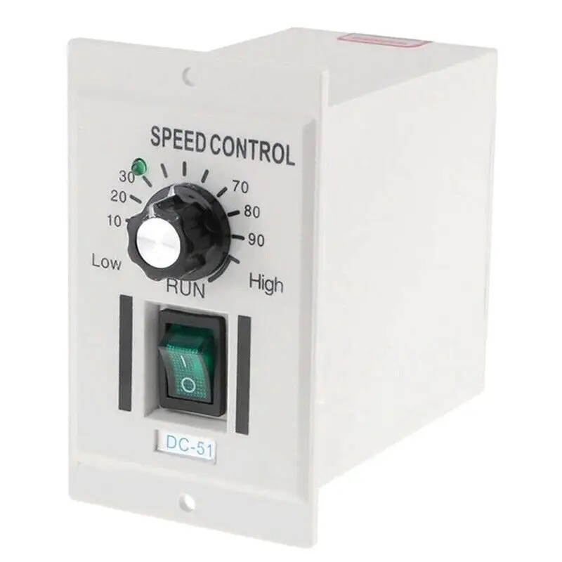 

Knob Motor Speed Controller AC 220V 400W DC 0-90V Variable Adjust Starters Voltage Regulators Stabilizers Accessories