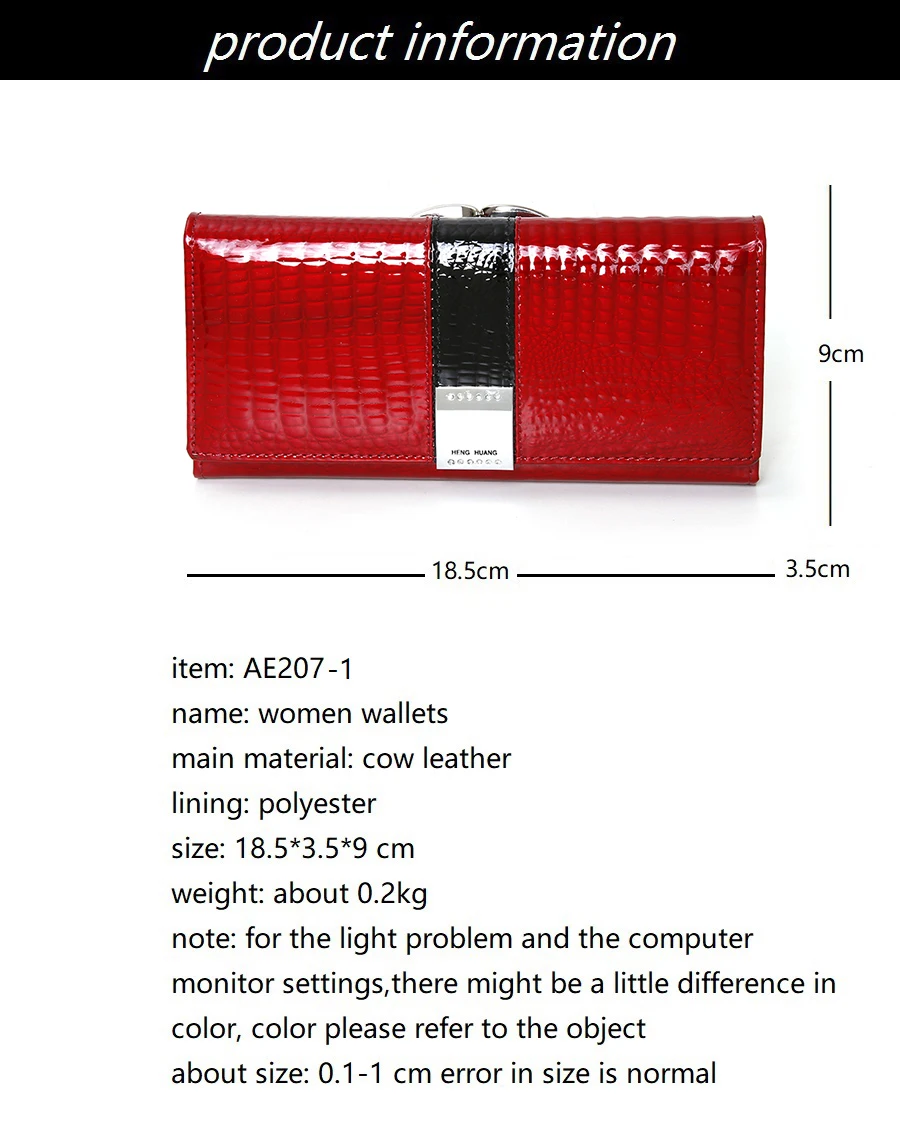 Echtes Leder Brieftasche Frauen Lange frauen Leder Geldbörsen Luxus Marke Weibliche Geldbörse Kuh Leder Kupplung Geld Tasche – Detail 7
