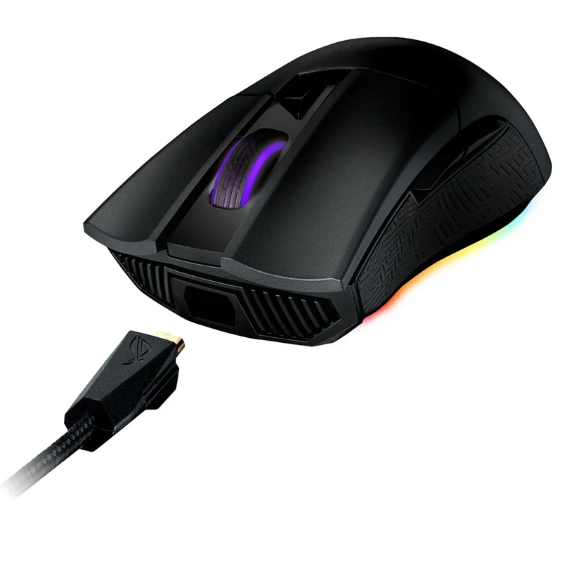Мышь ASUS ROG Gladius II Origin оптическая, проводная, 12000 dpi, USB, цвет: черный