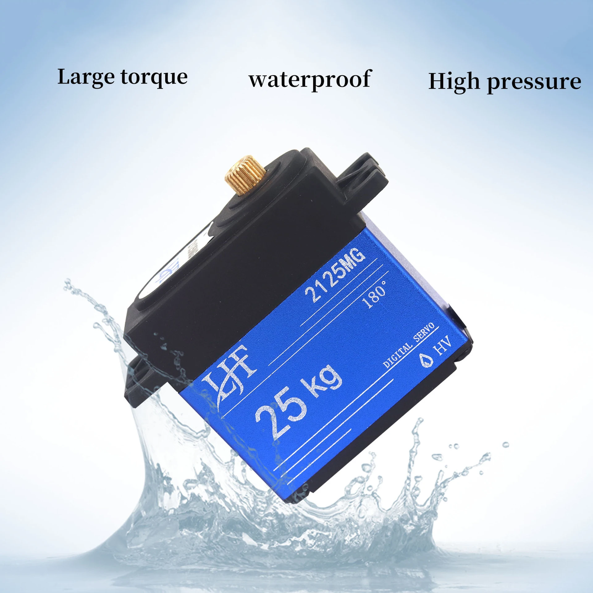 LJF 2125mg Waterproof 180 Degree Metal Digital Standard Servo RC Climbing Vehicle 25kg High Torque Servo 1 LJF 2125mg Waterproof 180 Degree Metal Digital Standard Servo RC Climbing Vehicle 25kg High Torque Servo 4