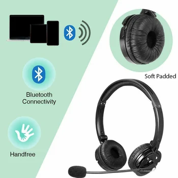 

PC Gaming With Mic Phone Accessories Bluetooth Headset Over Ear Wireless Stereo Micro USB Audio Noise Cancelling For PS3