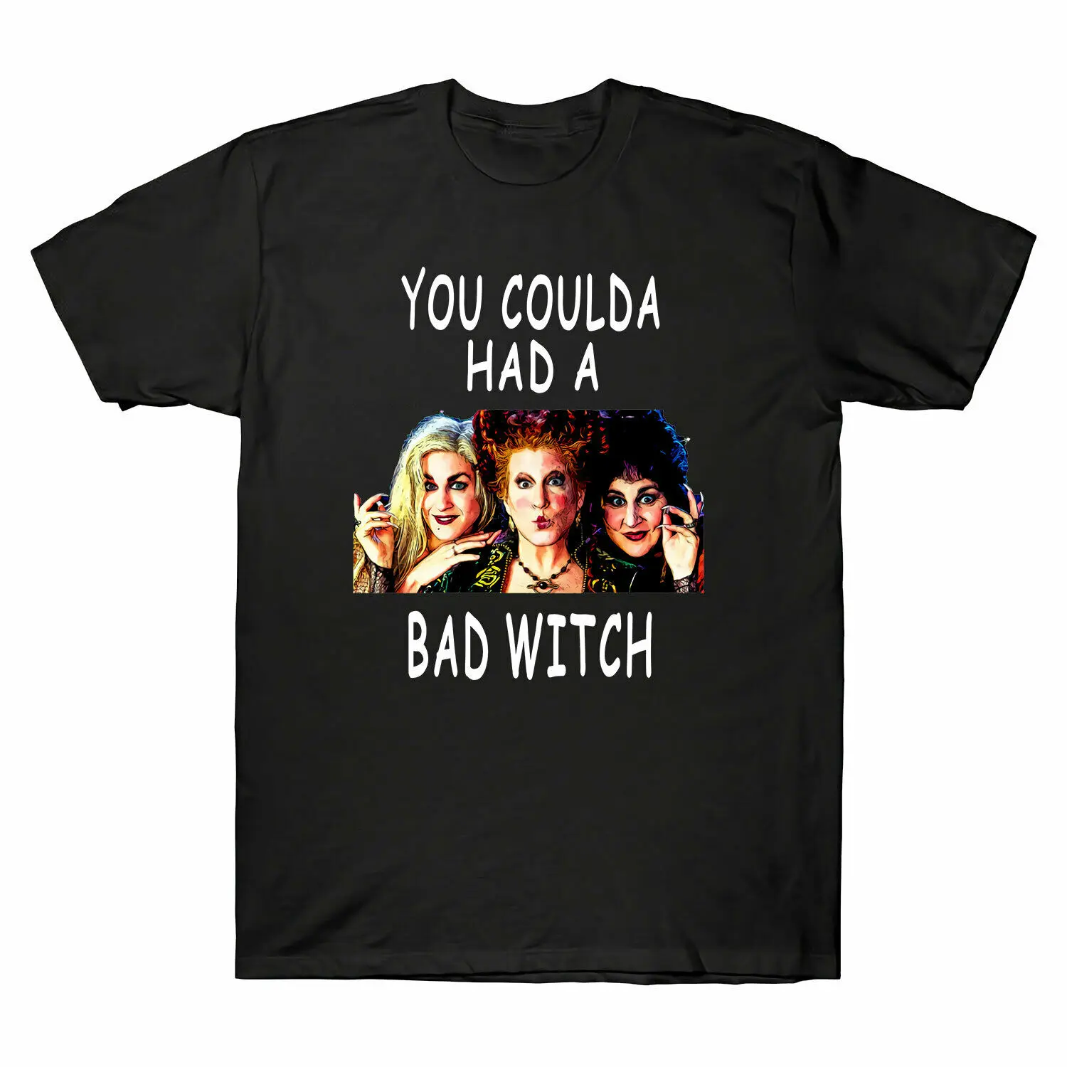Hocus Pocus You Coulda Had A Bad Witch Мужская футболка на Хэллоуин забавная хлопковая Футболка Lil