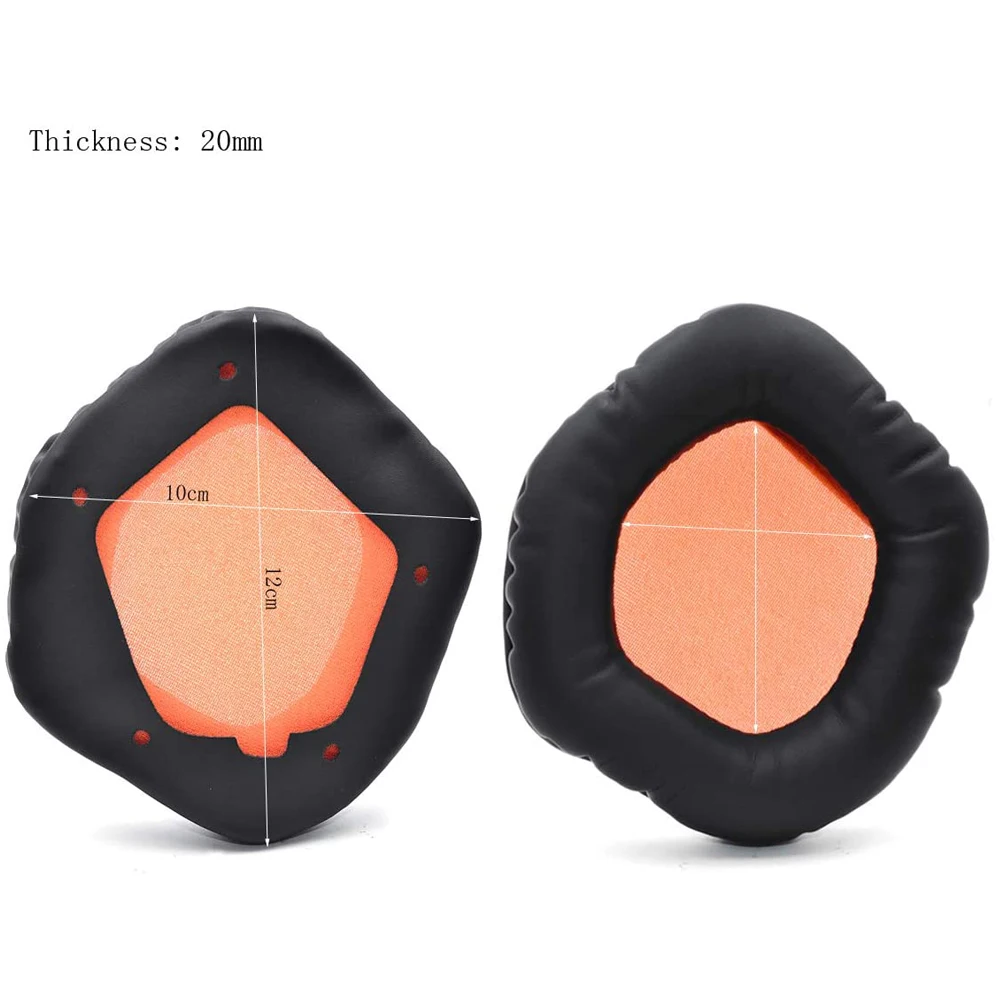 1Pair Replacement Potein Leather Memory Foam Cushion Ear Pads Earprads for Asus Rog Strix 7.1 2.0 PRO DSP Wireless Headphones