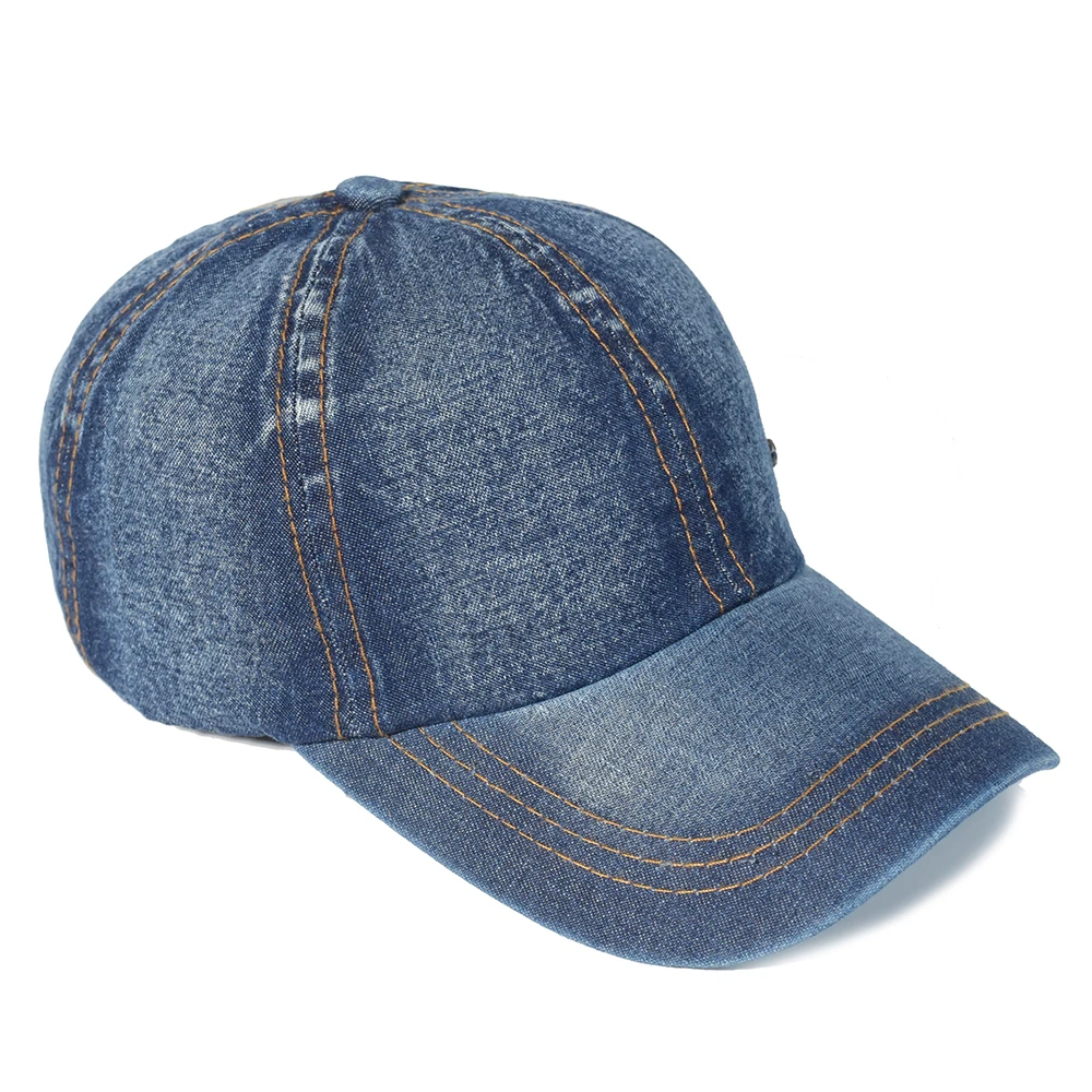  - Vintage Washed Cotton Baseball Cap Men Women Denim Dad Hat Adjustable Trucker Style Low Profile