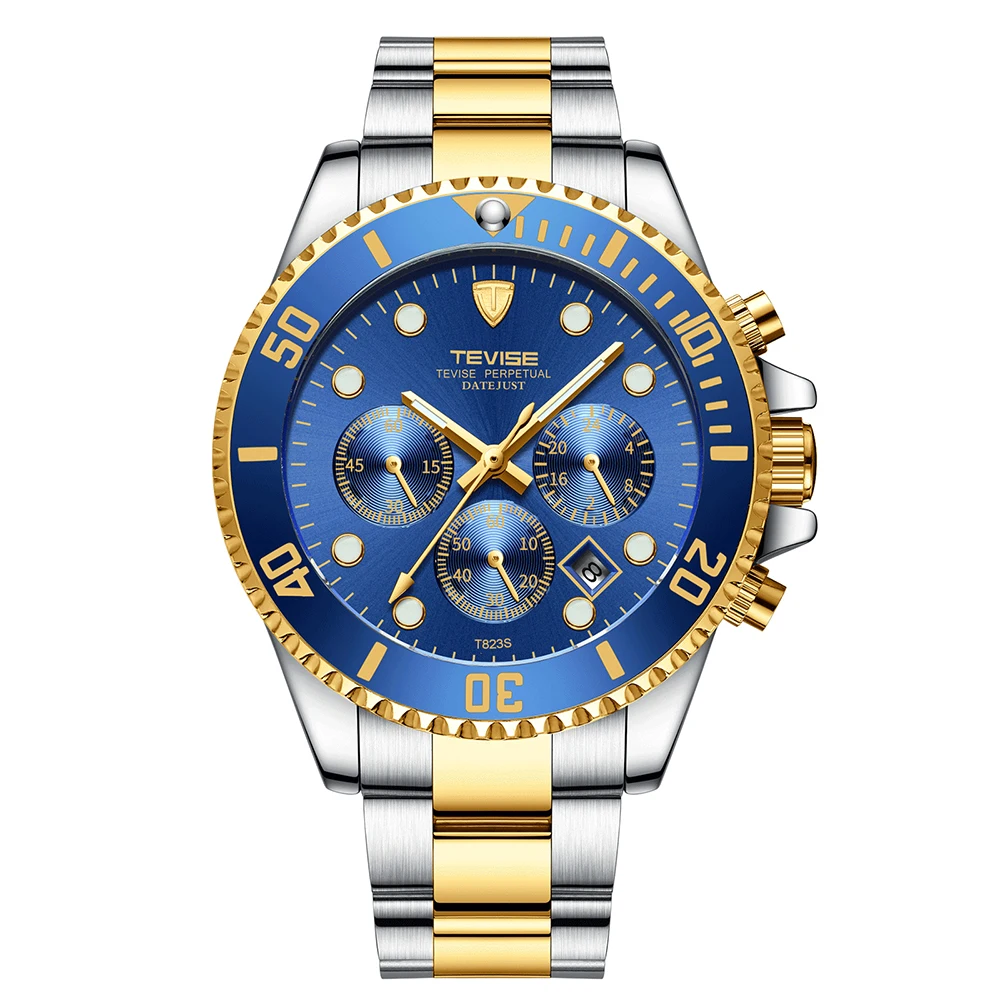 

Tevise Top Brand Luxury Fashion Quartz Men Wristwatch Calendar Full-automatic Waterproof Sport Luminous Watch Relogio Masculino