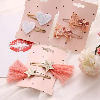 

2PCs Sequin Hair Bows Hair Clip Baby Hair Clips Hairgrips Headwear Fashion Baby Hair Accessories Girls Hairpins Baby Head dress