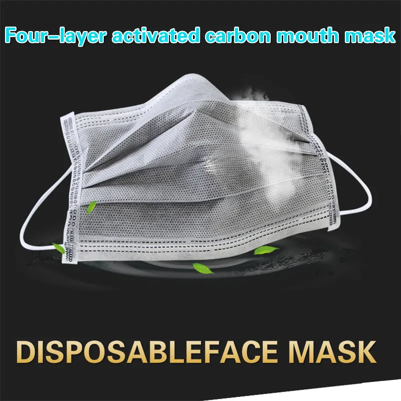 10-600pcs masks child Disposable mascarillas Kids gray mask safe Sanitary Children mask 3 Layer Ply Anti-dust masque noir 2