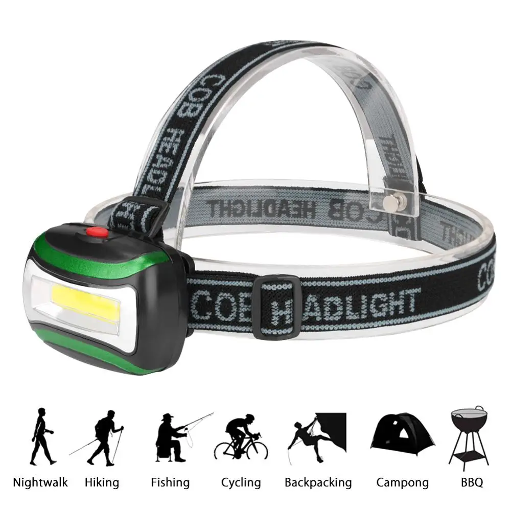 Налобный фонарь со светодиодными лампами COB и 4 режимами работы|headlights headlight|waterproof