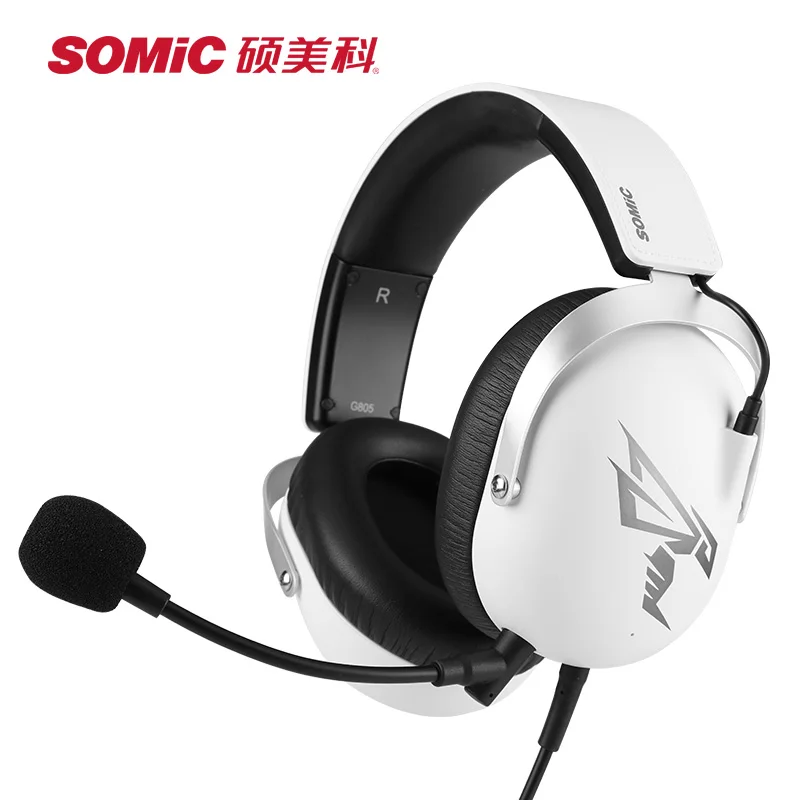 Somic G805 HiFi наушники USB интерфейс 7 1 компьютерная игровая Проводная гарнитура с