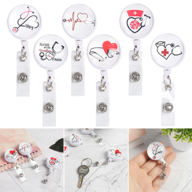 Retractable Id Card Badge Holder Reels Clip  Retractable Name Badge Holders  Nurses - Badge Holder & Accessories - Aliexpress