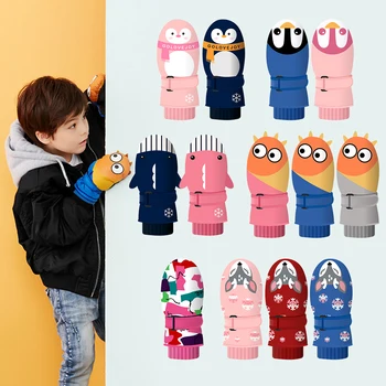 

Kids Skiing Gloves Winter Warm Gloves Children Windproof Snow Gloves Waterproof Boys Girls Gloves For Skiing Cycling Climbing